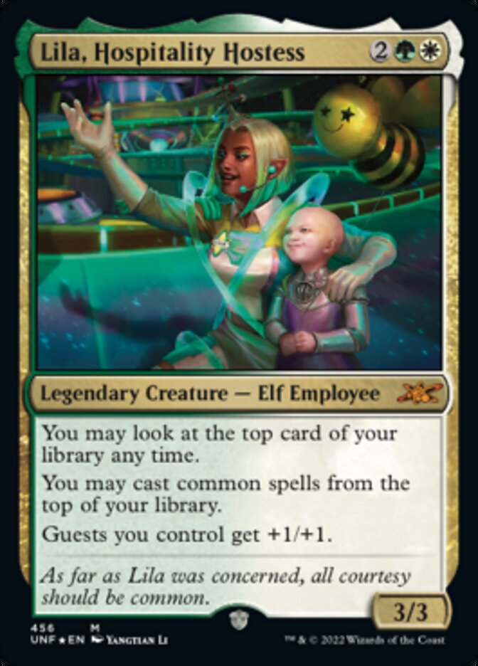 Lila, Hospitality Hostess (Galaxy Foil) [Unfinity] | Silver Goblin