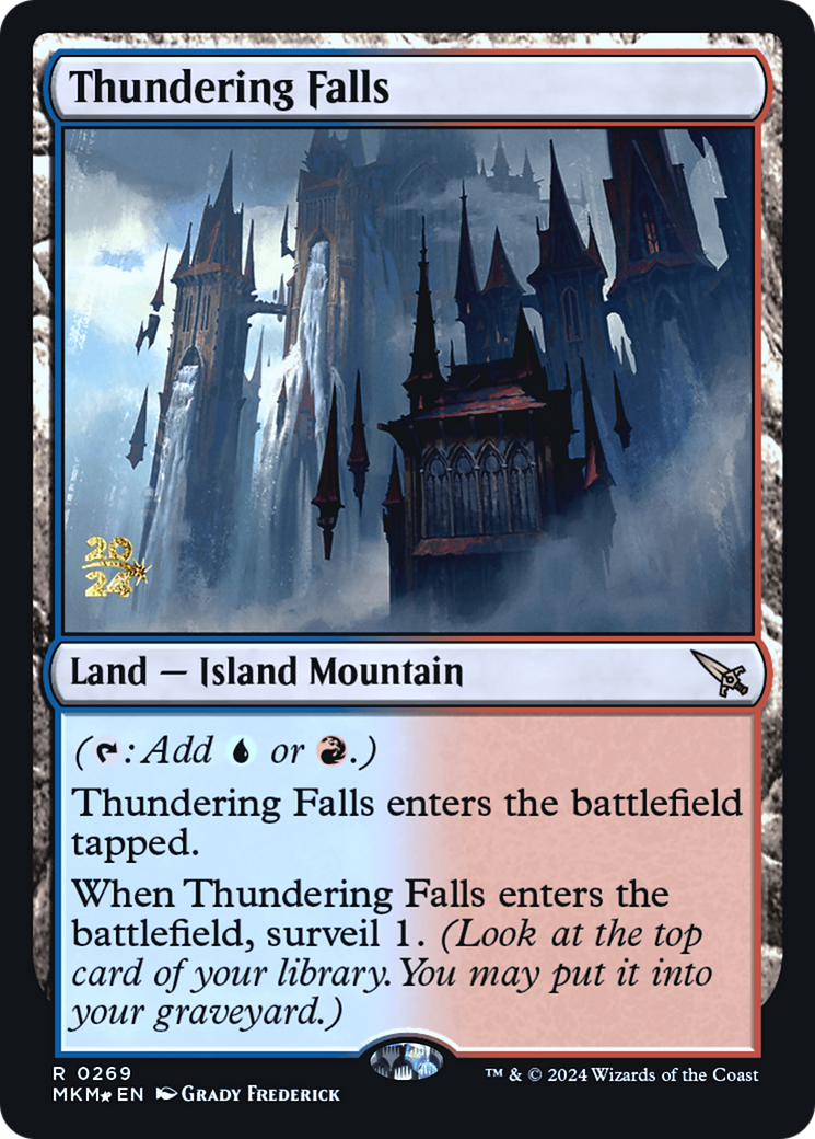 Thundering Falls [Murders at Karlov Manor Prerelease Promos] | Silver Goblin