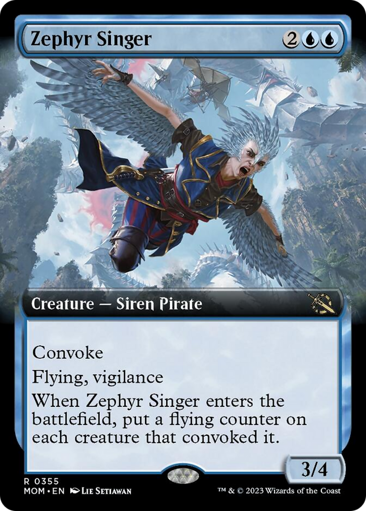 Zephyr Singer (Extended Art) [March of the Machine] | Silver Goblin