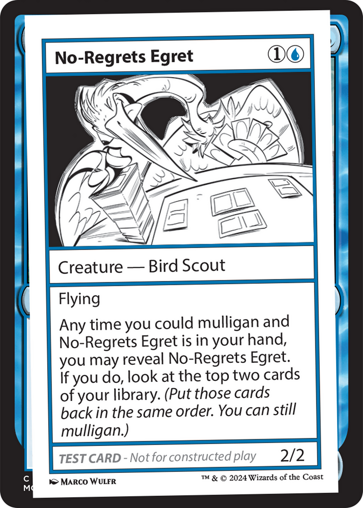 No-Regrets Egret [Mystery Booster 2 Playtest Cards] | Silver Goblin