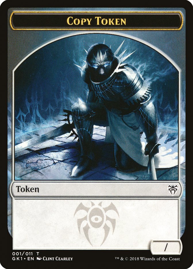 Copy // Horror Double-Sided Token [Guilds of Ravnica Guild Kit Tokens] | Silver Goblin