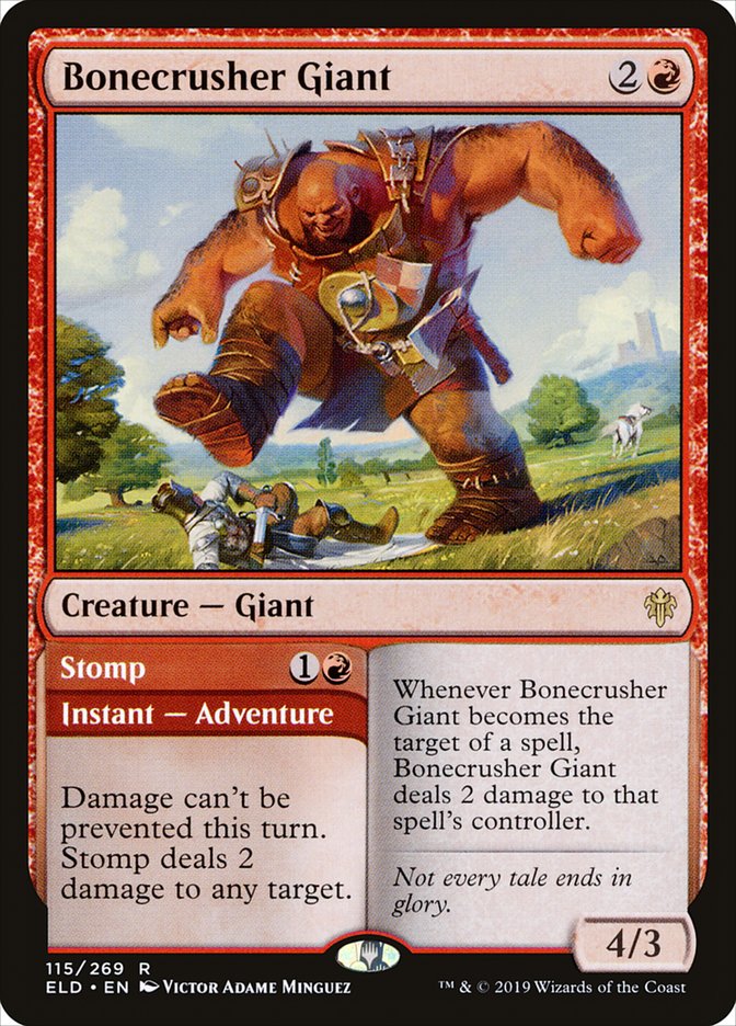 Bonecrusher Giant // Stomp [Throne of Eldraine] | Silver Goblin