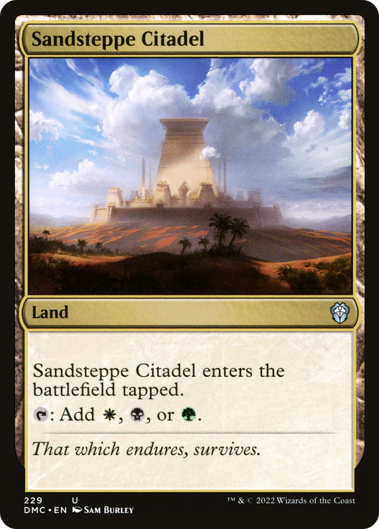 Sandsteppe Citadel [Dominaria United Commander] | Silver Goblin