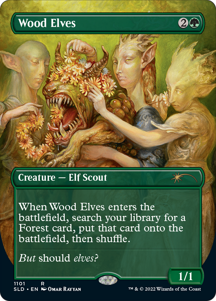 Wood Elves (Borderless) [Secret Lair Drop Series] | Silver Goblin