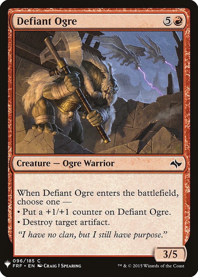 Defiant Ogre [Mystery Booster] | Silver Goblin
