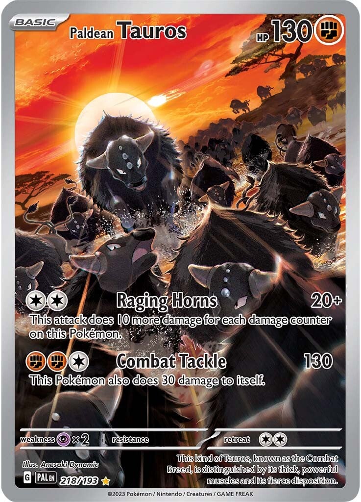 Paldean Tauros (218/193) [Scarlet & Violet: Paldea Evolved] | Silver Goblin