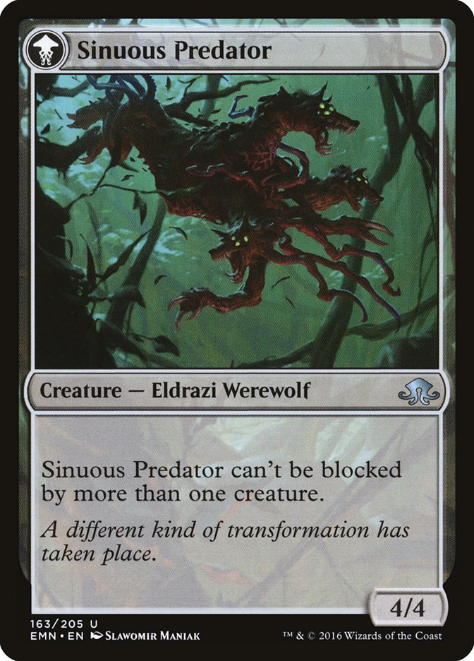 Kessig Prowler // Sinuous Predator [Eldritch Moon] Foil
