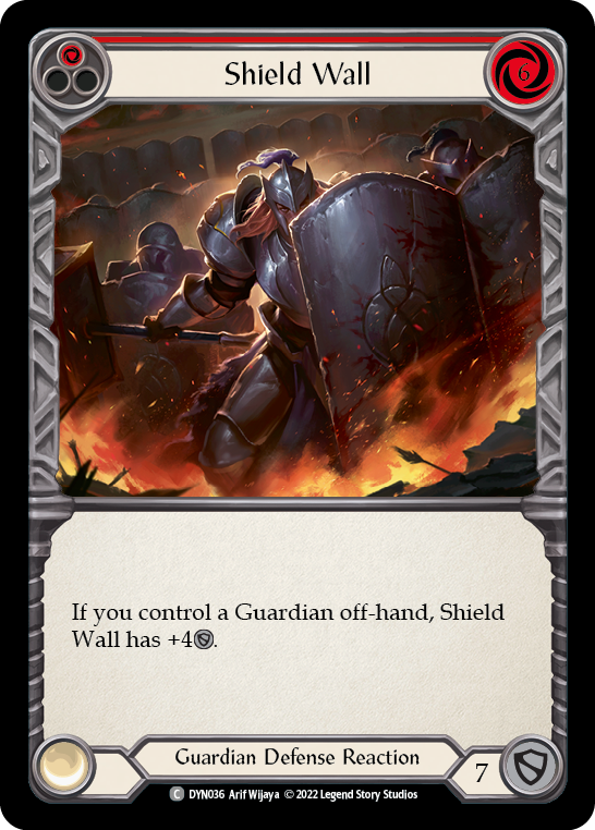 Shield Wall (Red) [DYN036] (Dynasty) | Silver Goblin