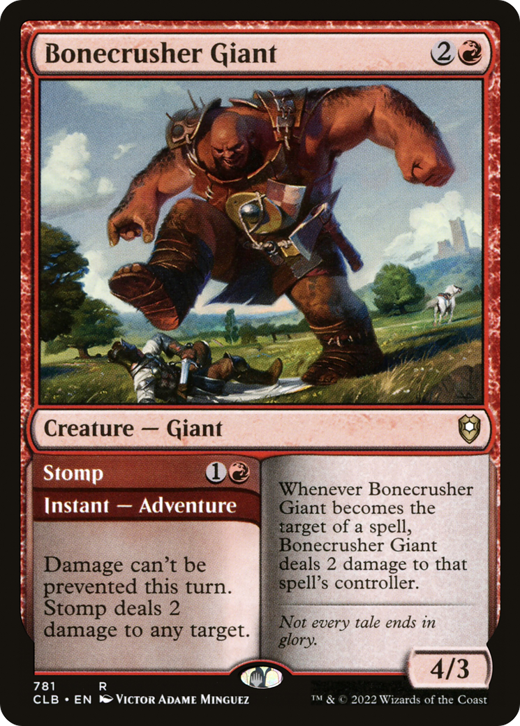 Bonecrusher Giant // Stomp [Commander Legends: Battle for Baldur's Gate] | Silver Goblin