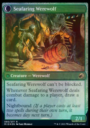 Suspicious Stowaway // Seafaring Werewolf [Innistrad: Midnight Hunt Prerelease Promos] | Silver Goblin