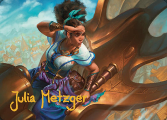 Talas Lookout Art Card (Gold-Stamped Signature) [Dominaria United Art Series]