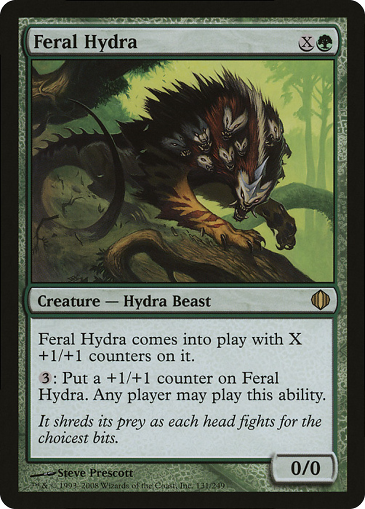 Feral Hydra (Oversized) [Oversize Cards] | Silver Goblin