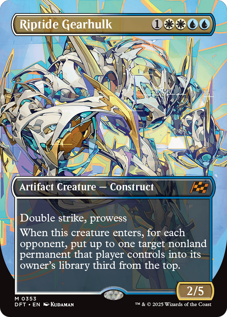 Riptide Gearhulk (Borderless) Foil (353) - Aetherdrift