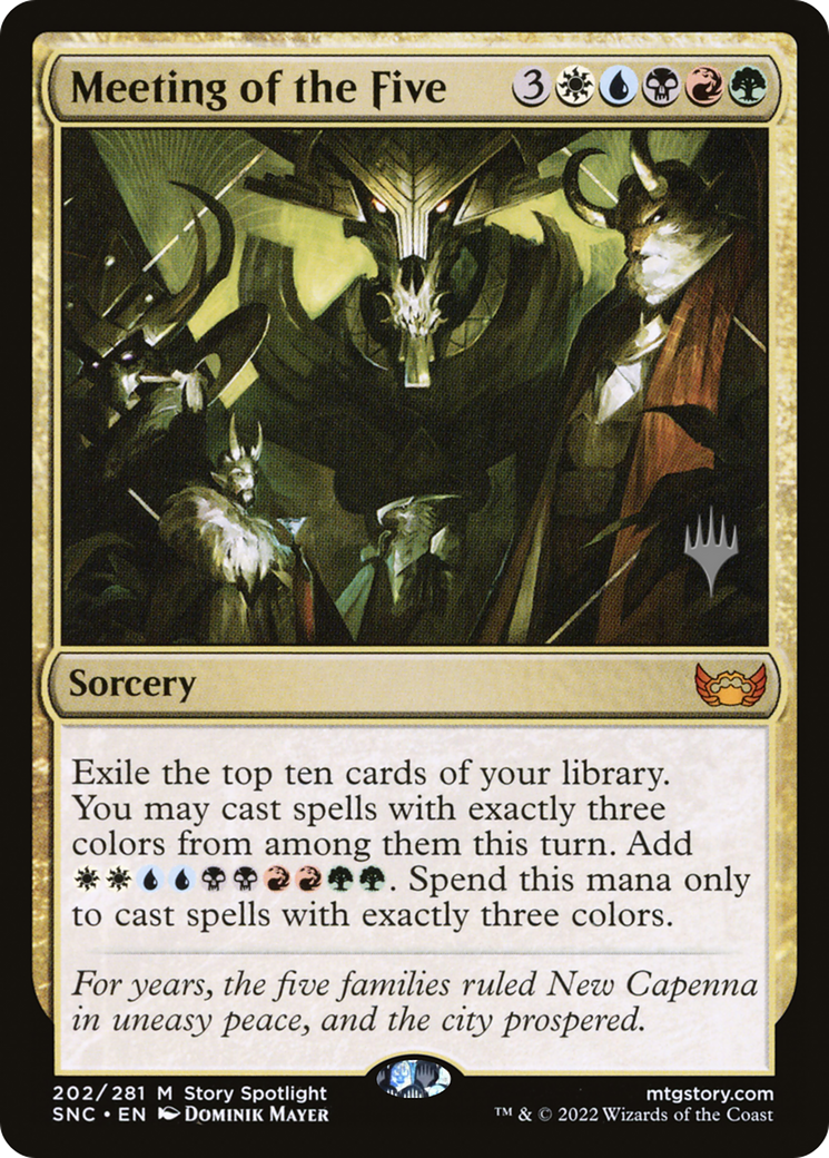 Meeting of the Five (Promo Pack) [Streets of New Capenna Promos] | Silver Goblin