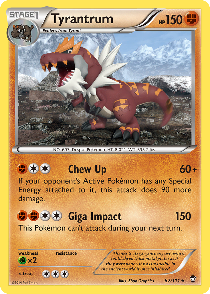 Tyrantrum (62/111) [XY: Furious Fists] | Silver Goblin