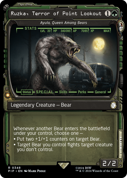 Ruzka, Terror of Point Lookout - Ayula, Queen Among Bears (Showcase) [Fallout] Foil