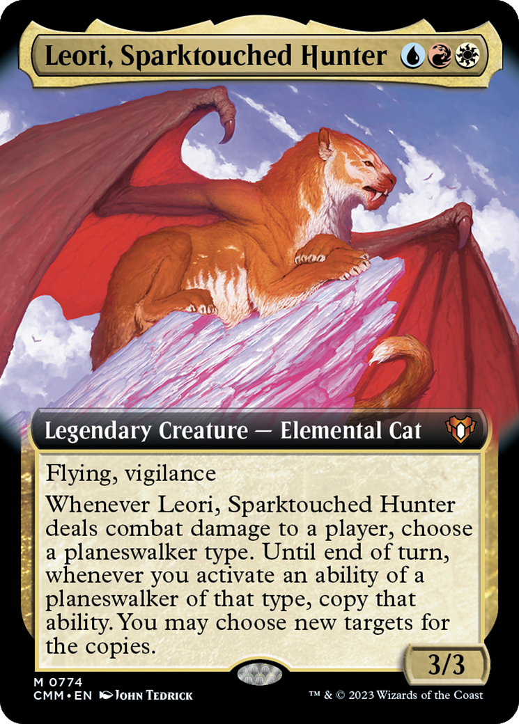 Leori, Sparktouched Hunter (Extended Art) [Commander Masters] | Silver Goblin