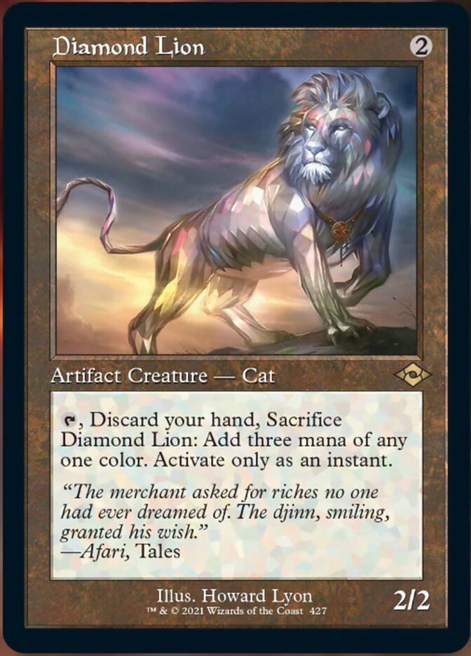 Diamond Lion (Retro Foil Etched) [Modern Horizons 2] | Silver Goblin