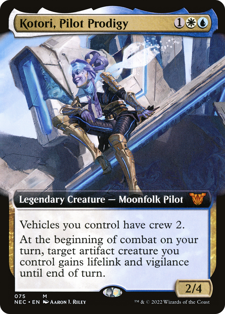 Kotori, Pilot Prodigy (Extended Art) [Kamigawa: Neon Dynasty Commander] | Silver Goblin