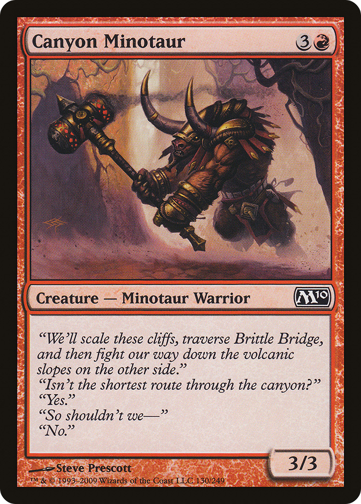 Canyon Minotaur [Magic 2010] | Silver Goblin