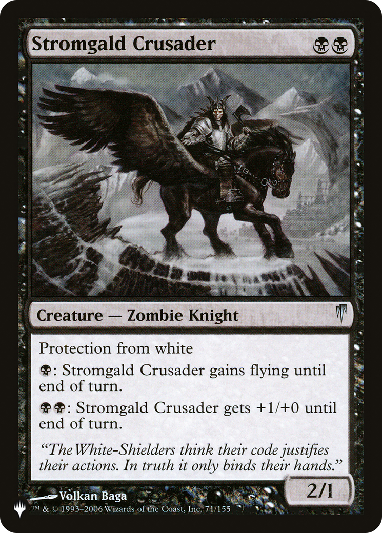 Stromgald Crusader [The List] | Silver Goblin