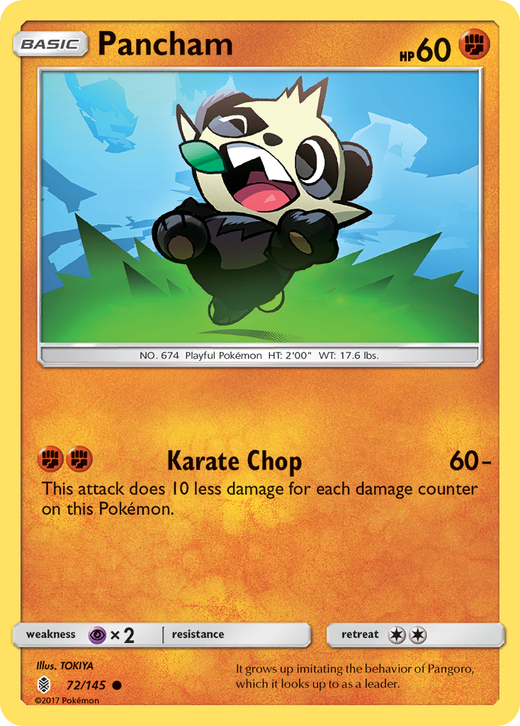 Pancham (72/145) [Sun & Moon: Guardians Rising] | Silver Goblin