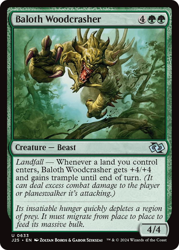 Baloth Woodcrasher [Foundations Jumpstart] | Silver Goblin