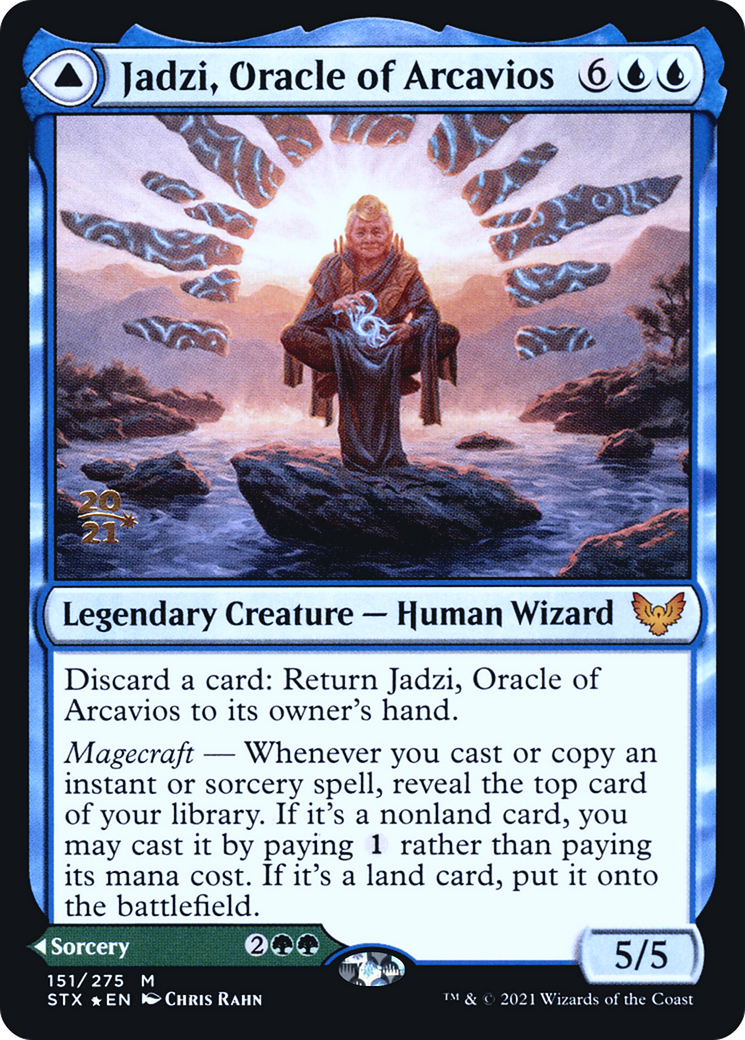 Jadzi, Oracle of Arcavios // Journey to the Oracle [Strixhaven: School of Mages Prerelease Promos] | Silver Goblin