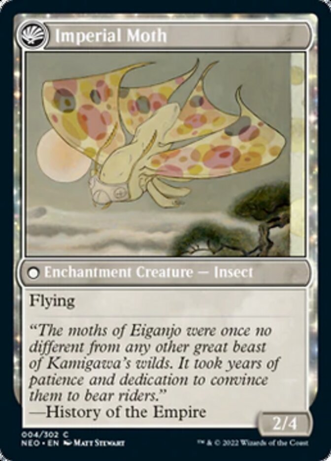 Befriending the Moths // Imperial Moth [Kamigawa: Neon Dynasty] Foil