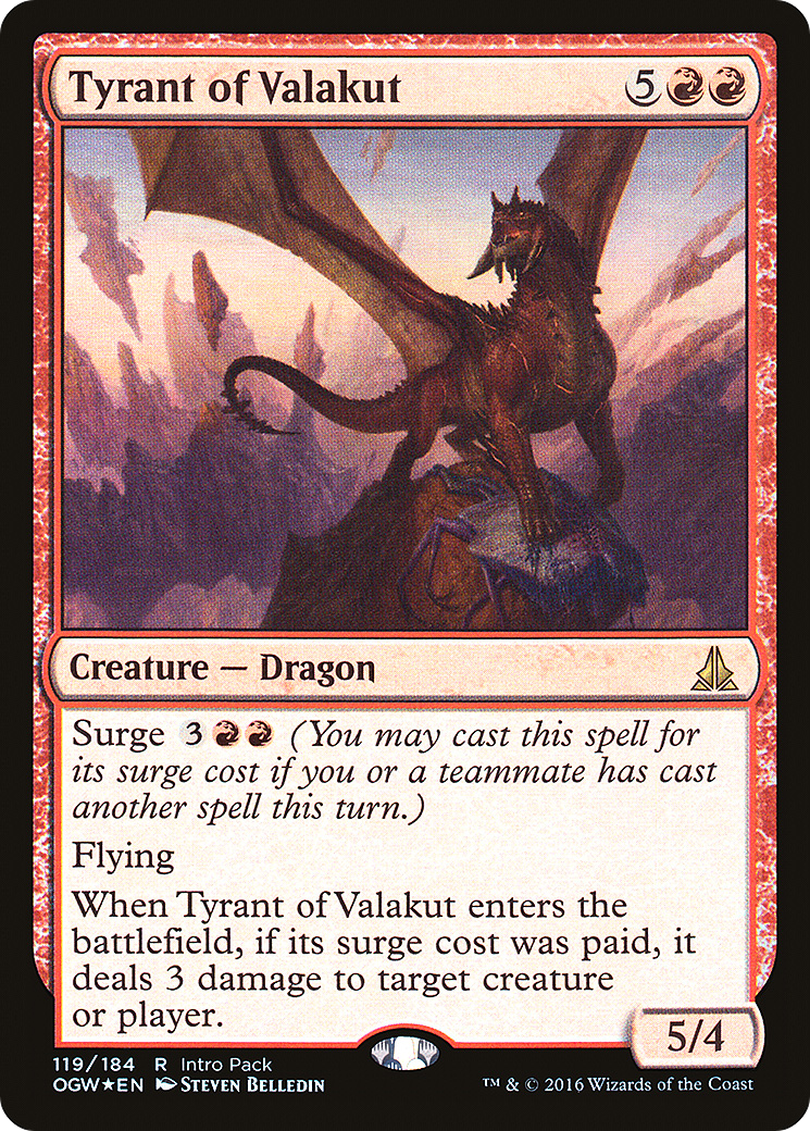 Tyrant of Valakut (Intro Pack) [Oath of the Gatewatch Promos] | Silver Goblin