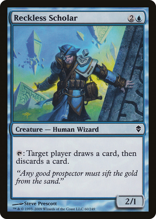 Reckless Scholar [Zendikar] Foil