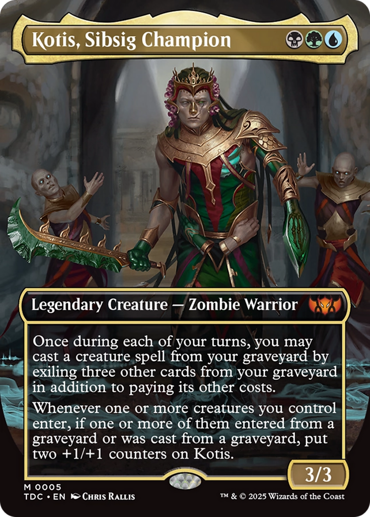 Kotis, Sibsig Champion (Borderless) (005) - Commander: Tarkir: Dragonstorm