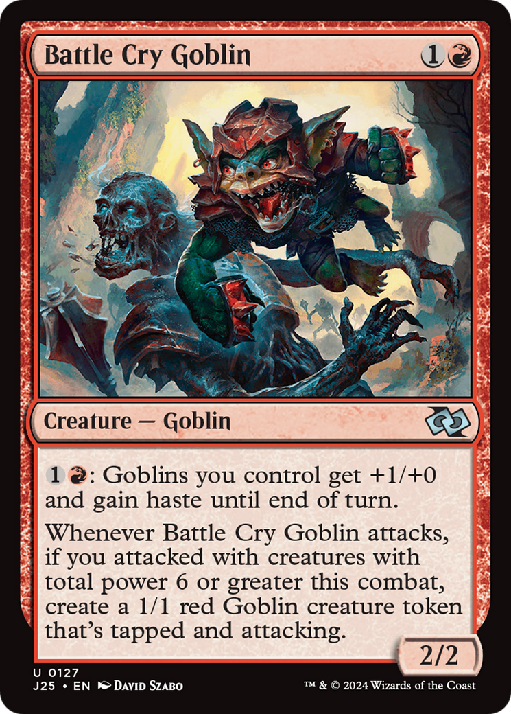 Battle Cry Goblin [Foundations Jumpstart] | Silver Goblin