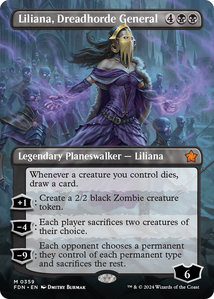 Liliana, Dreadhorde General(Borderless) (359)