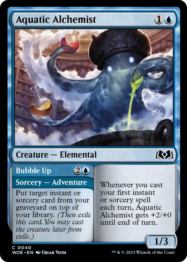 Aquatic Alchemist // Bubble Up [Wilds of Eldraine] | Silver Goblin