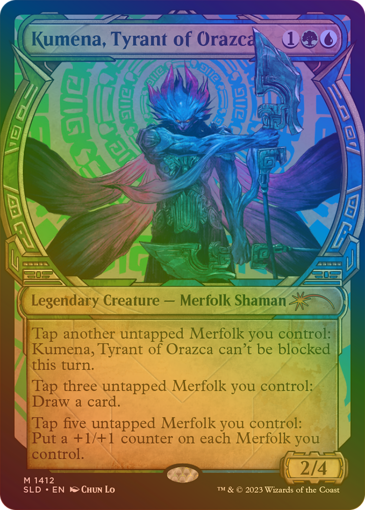 Kumena, Tyrant of Orazca (Rainbow Foil) [Secret Lair Drop Series]