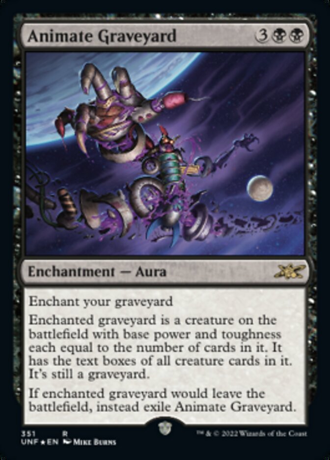 Animate Graveyard (Galaxy Foil) [Unfinity] | Silver Goblin