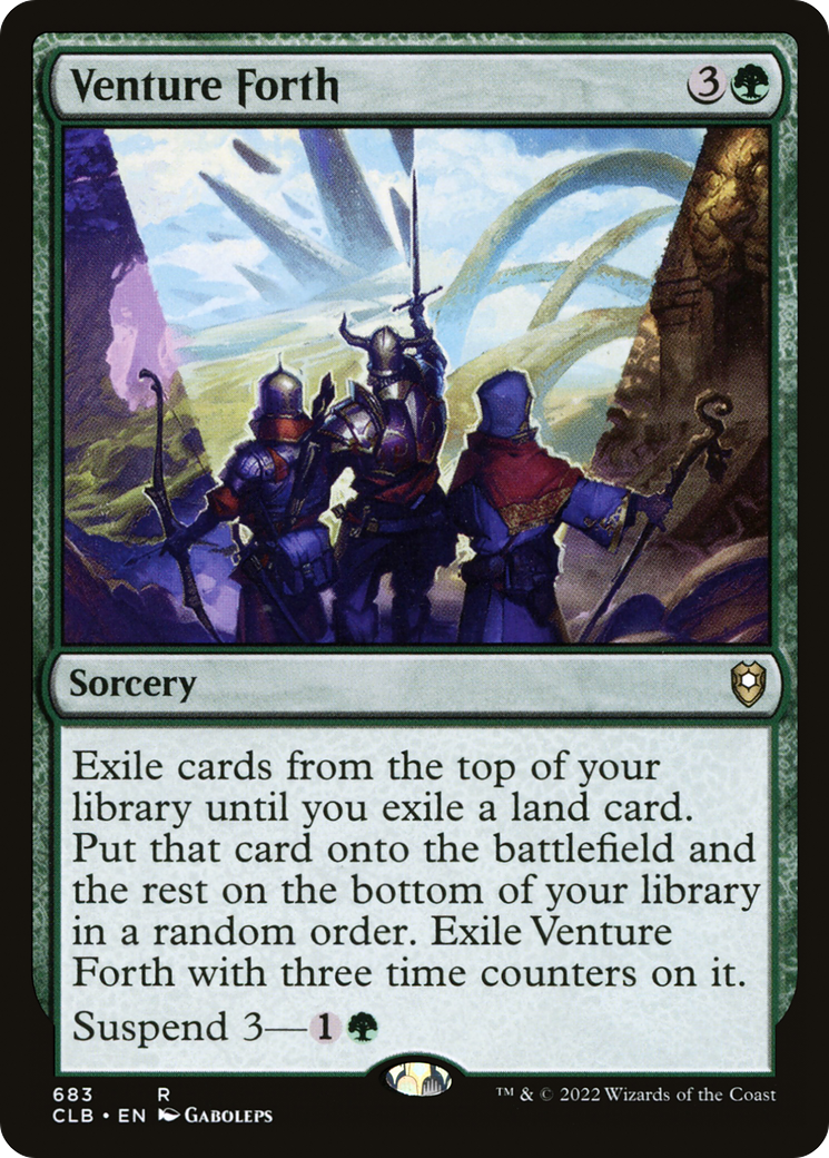 Venture Forth [Commander Legends: Battle for Baldur's Gate]
