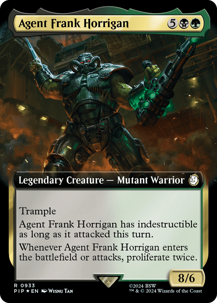 Agent Frank Horrigan (Extended Art) (Surge Foil) [Fallout] | Silver Goblin