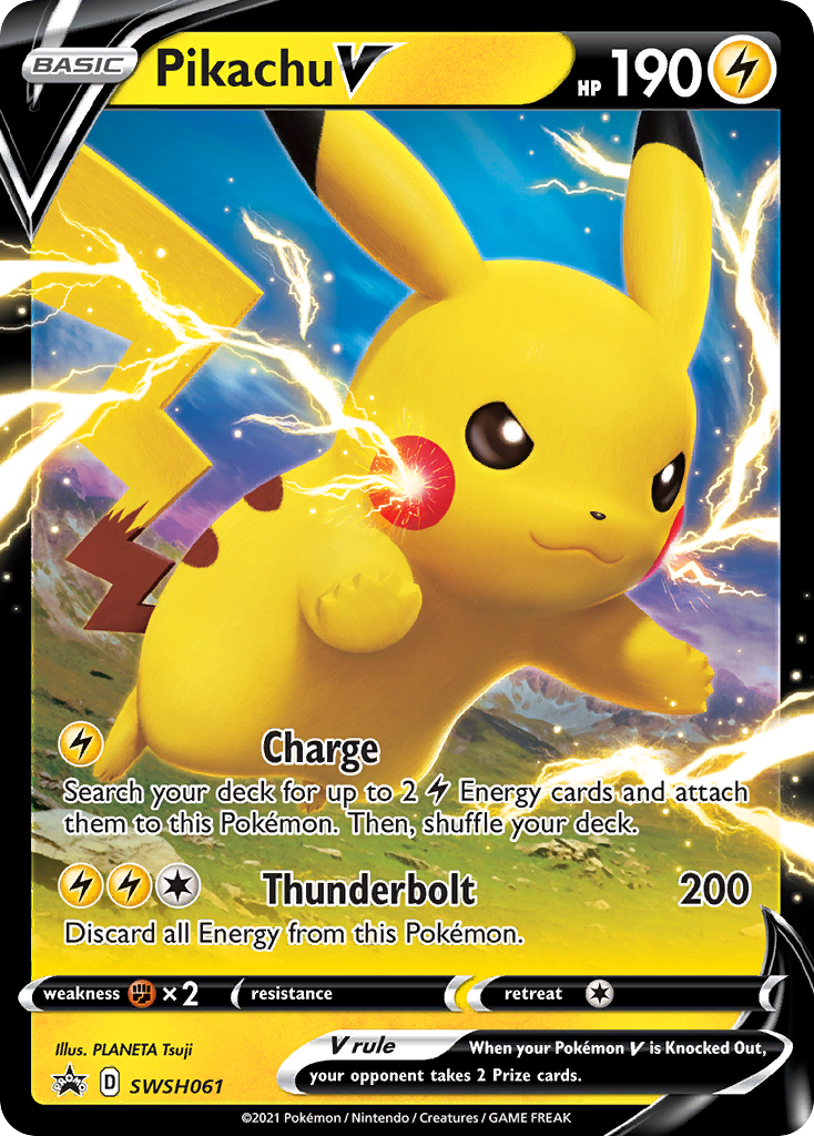 Pikachu V (SWSH061) [Sword & Shield: Black Star Promos] | Silver Goblin