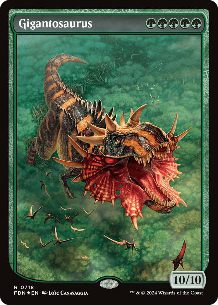 Gigantosaurus (Full Art) [Foundations] | Silver Goblin