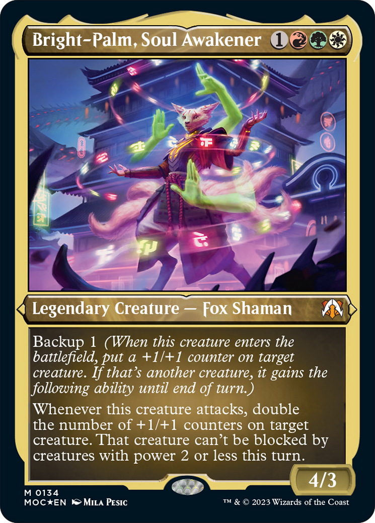 Bright-Palm, Soul Awakener (Display Commander) [March of the Machine Commander] | Silver Goblin