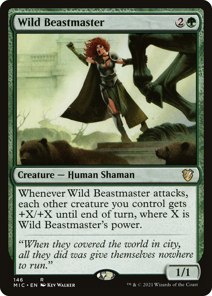 Wild Beastmaster [Innistrad: Midnight Hunt Commander] | Silver Goblin