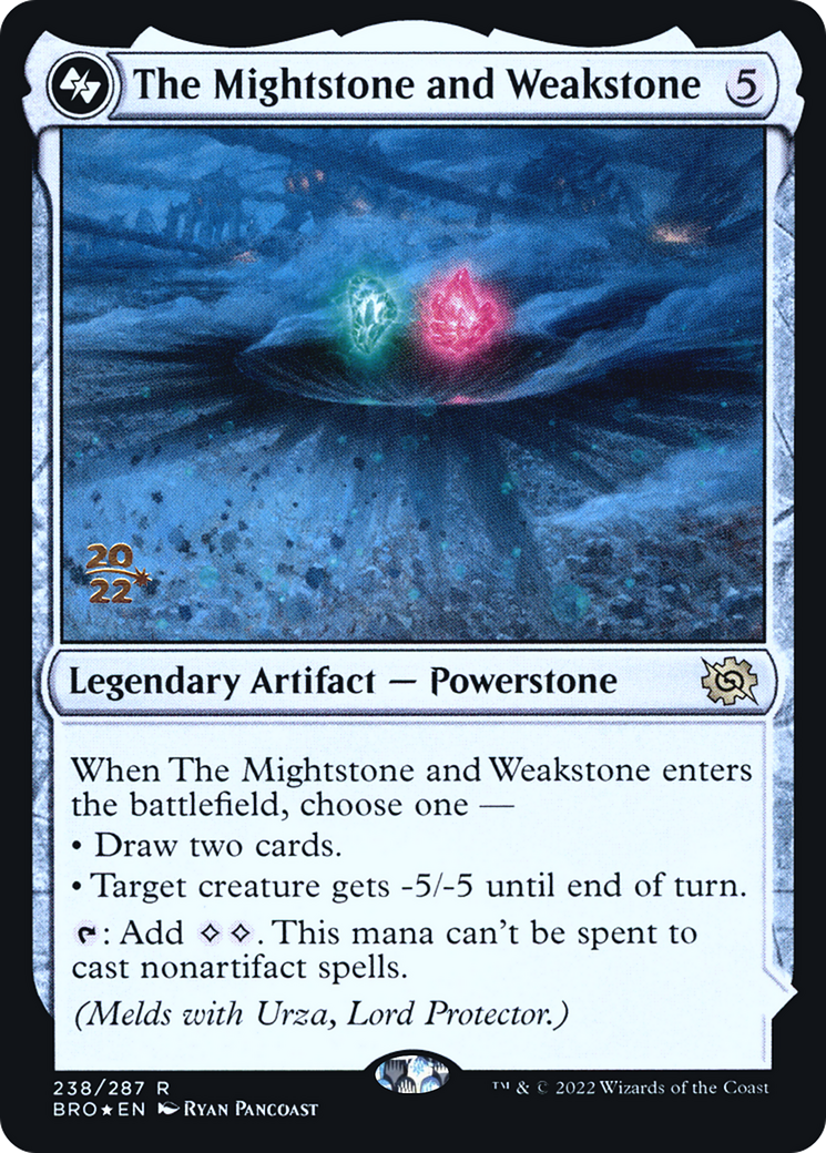 The Mightstone and Weakstone [The Brothers' War Prerelease Promos] | Silver Goblin