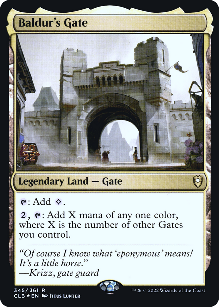 Baldur's Gate [Commander Legends: Battle for Baldur's Gate Prerelease Promos] | Silver Goblin