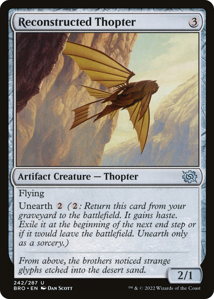 Reconstructed Thopter [The Brothers' War] | Silver Goblin