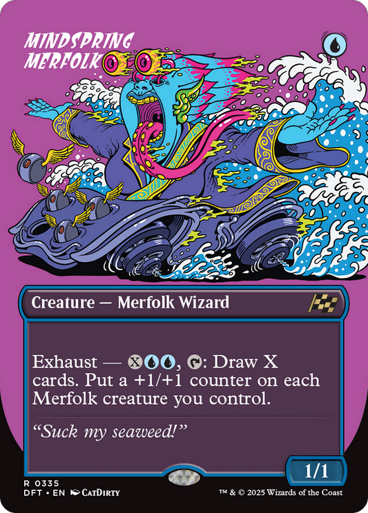 Mindspring Merfolk (Borderless) (335) - Aetherdrift