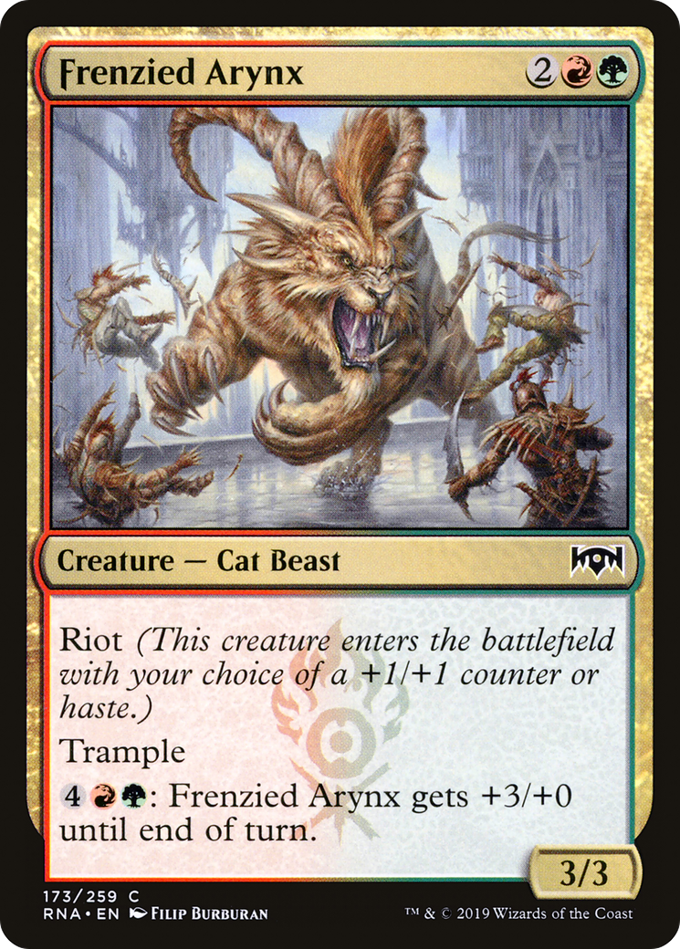 Frenzied Arynx [Ravnica Allegiance] Foil