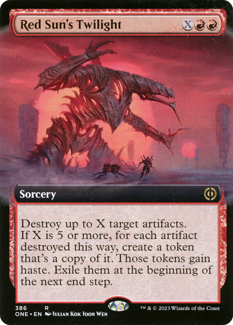 Red Sun's Twilight (Extended Art) [Phyrexia: All Will Be One] | Silver Goblin