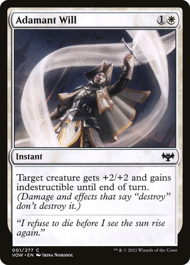 Adamant Will [Innistrad: Crimson Vow] | Silver Goblin